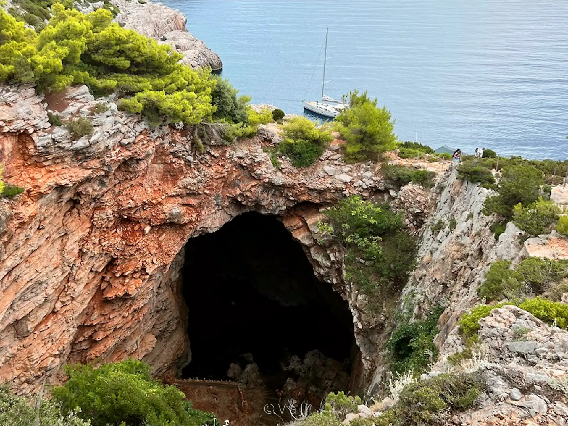 Odysseus Cave on the island of Mljet