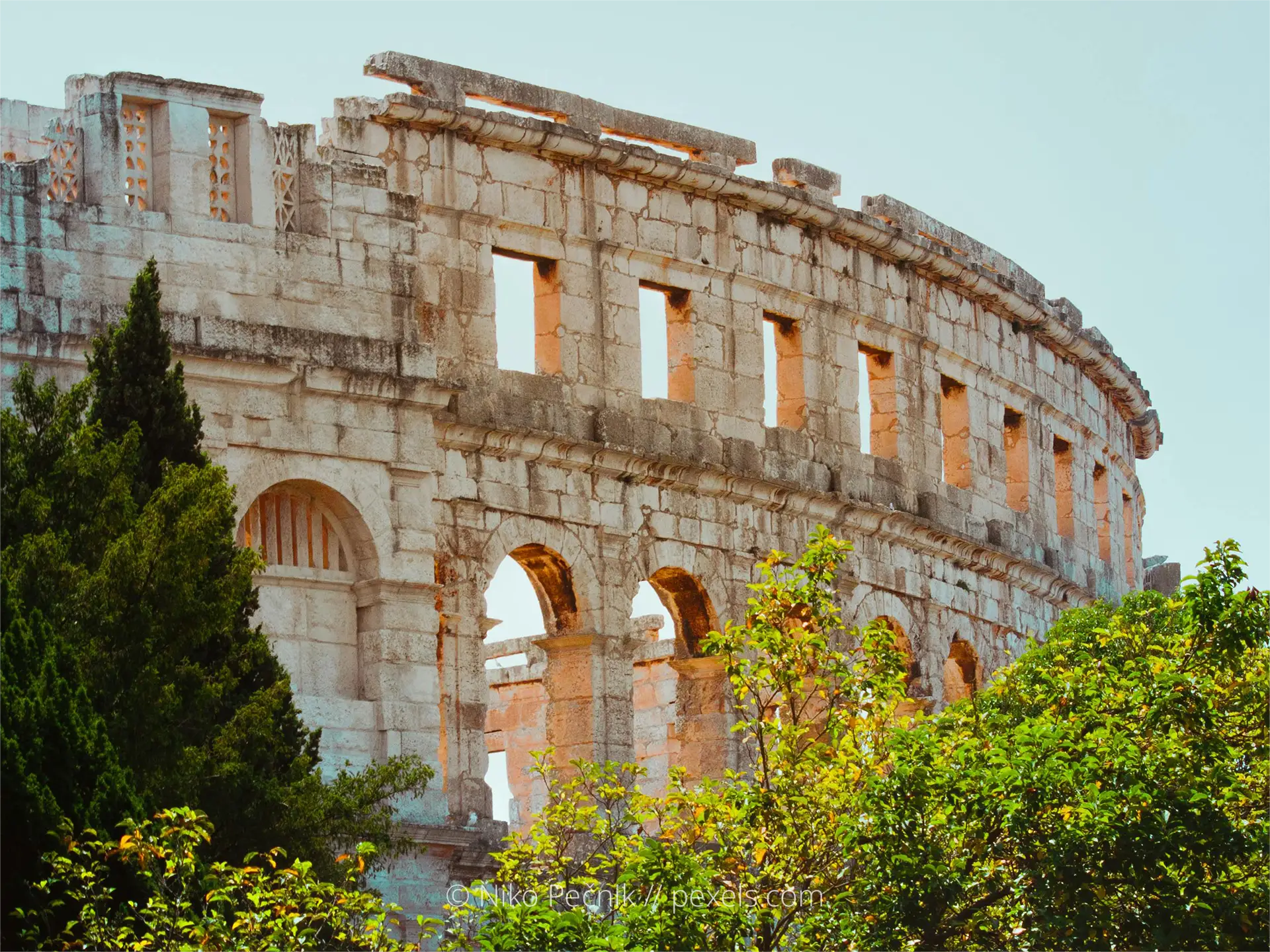 Roman Amphitheatre in Pula, departure port for the Three Seas Expedition