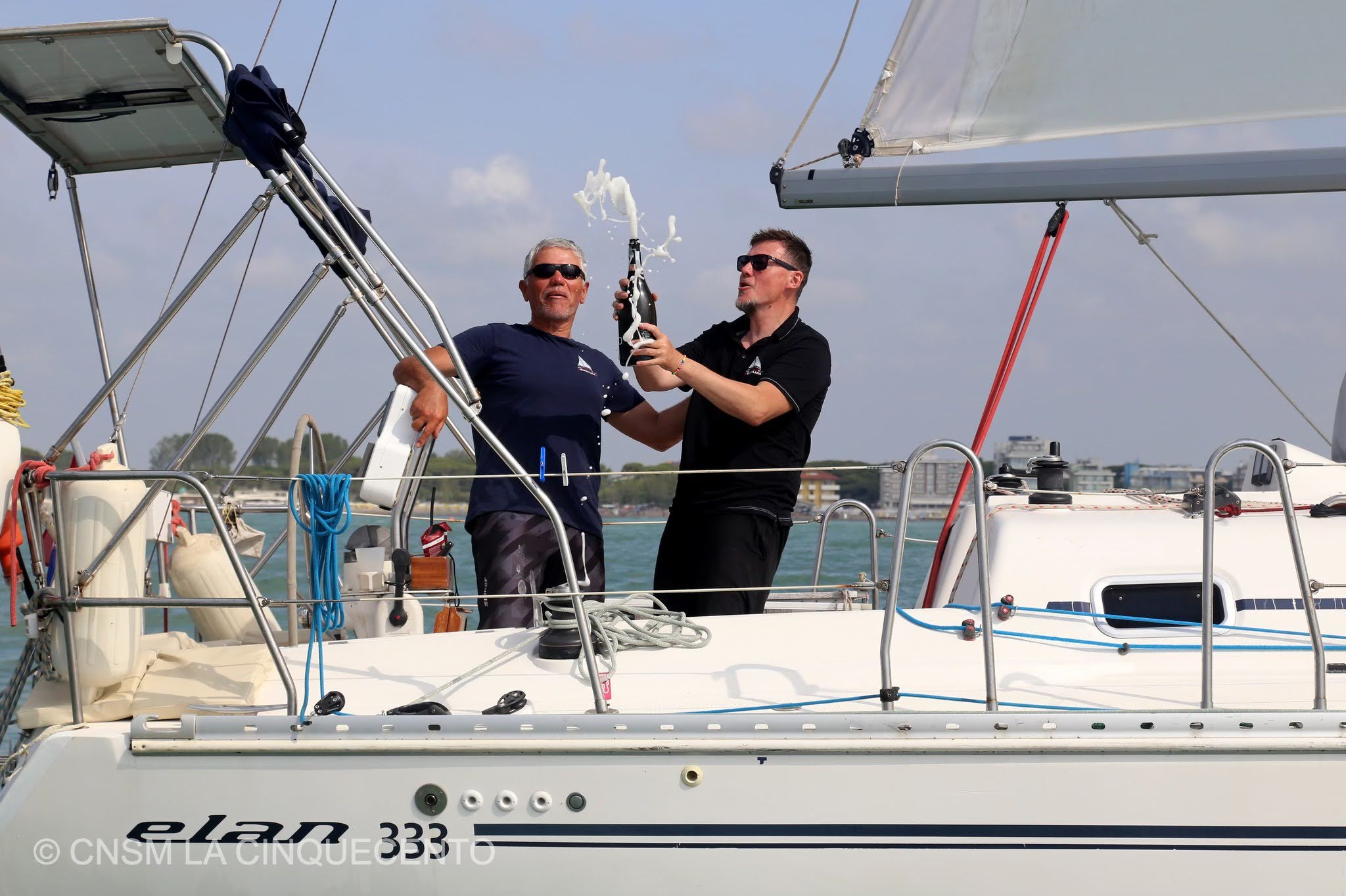 Winners of Never Give Up prize in La Cinquecento Trofeo Pellegrini 2025. organized by 'Circolo Nautico Porto Santa Margherita' of Caorle, Italy.