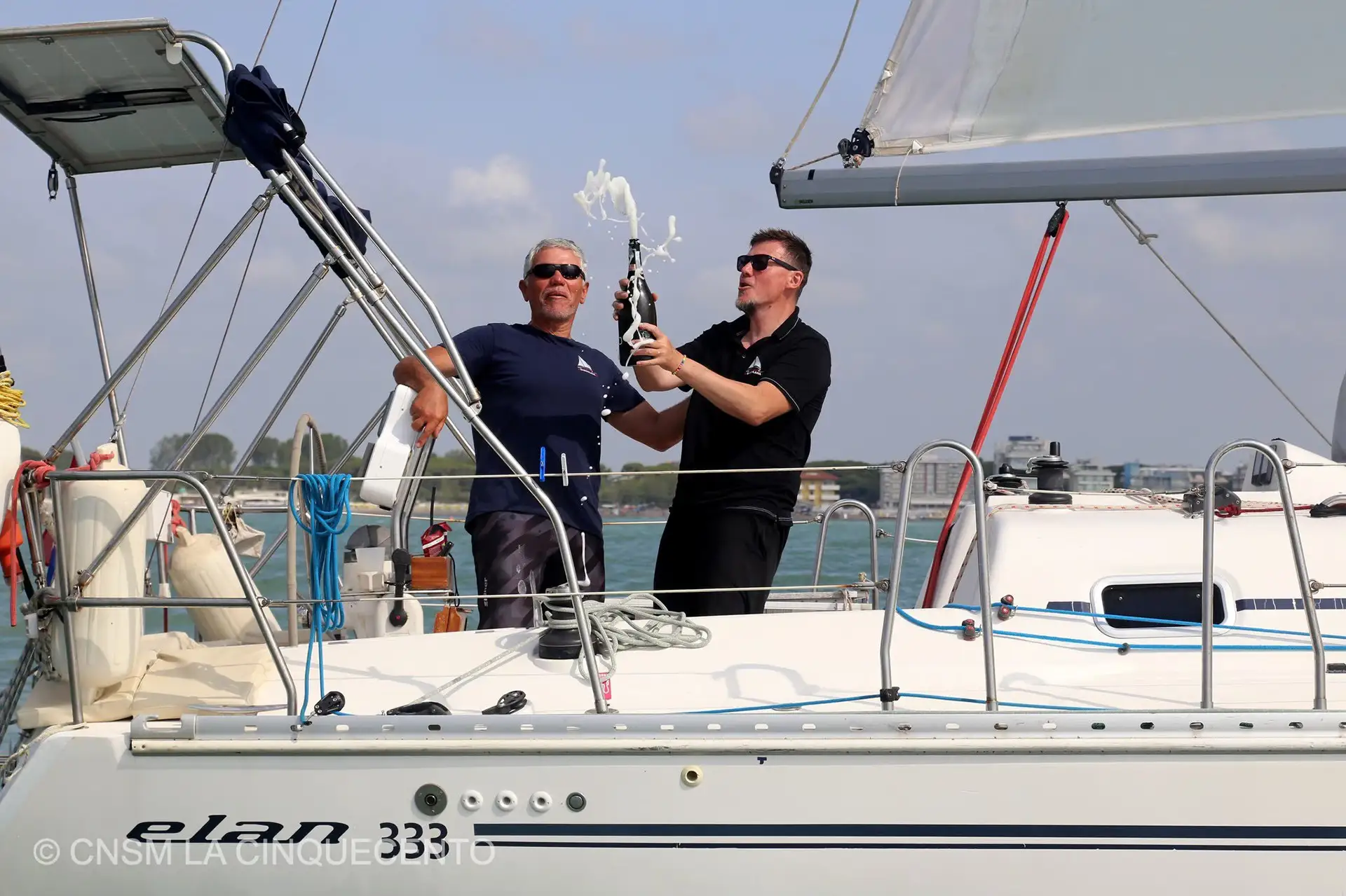 Winners of Never Give Up prize in La Cinquecento Trofeo Pellegrini 2025. organized by 'Circolo Nautico Porto Santa Margherita' of Caorle, Italy.