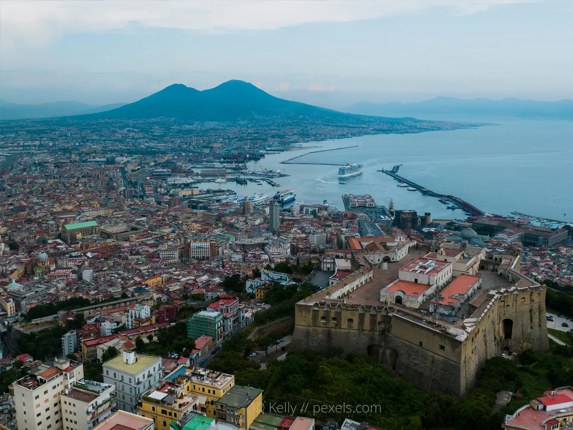 Departure from the Bay of Naples