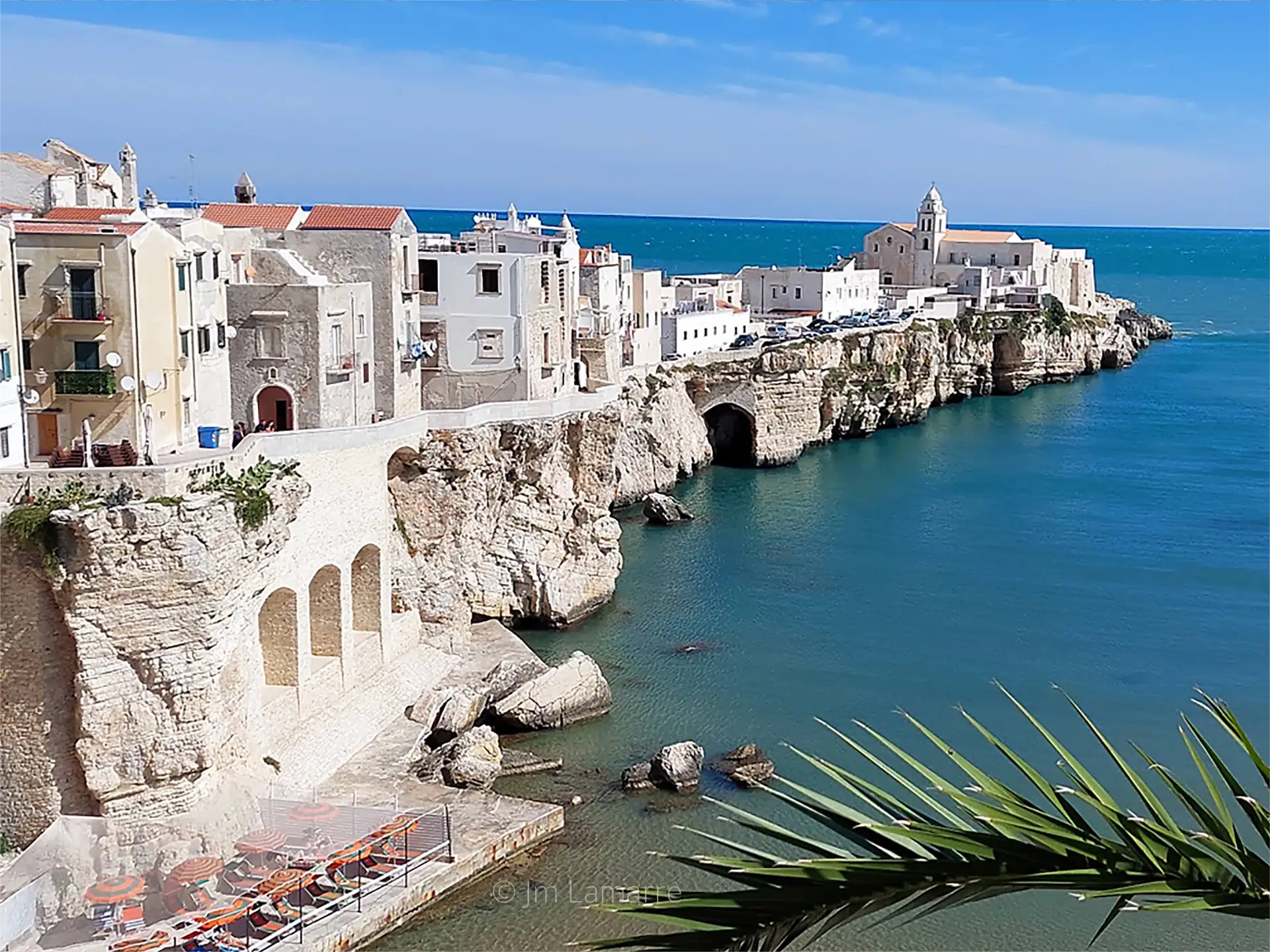The walled old town of Gallipoli from the sea